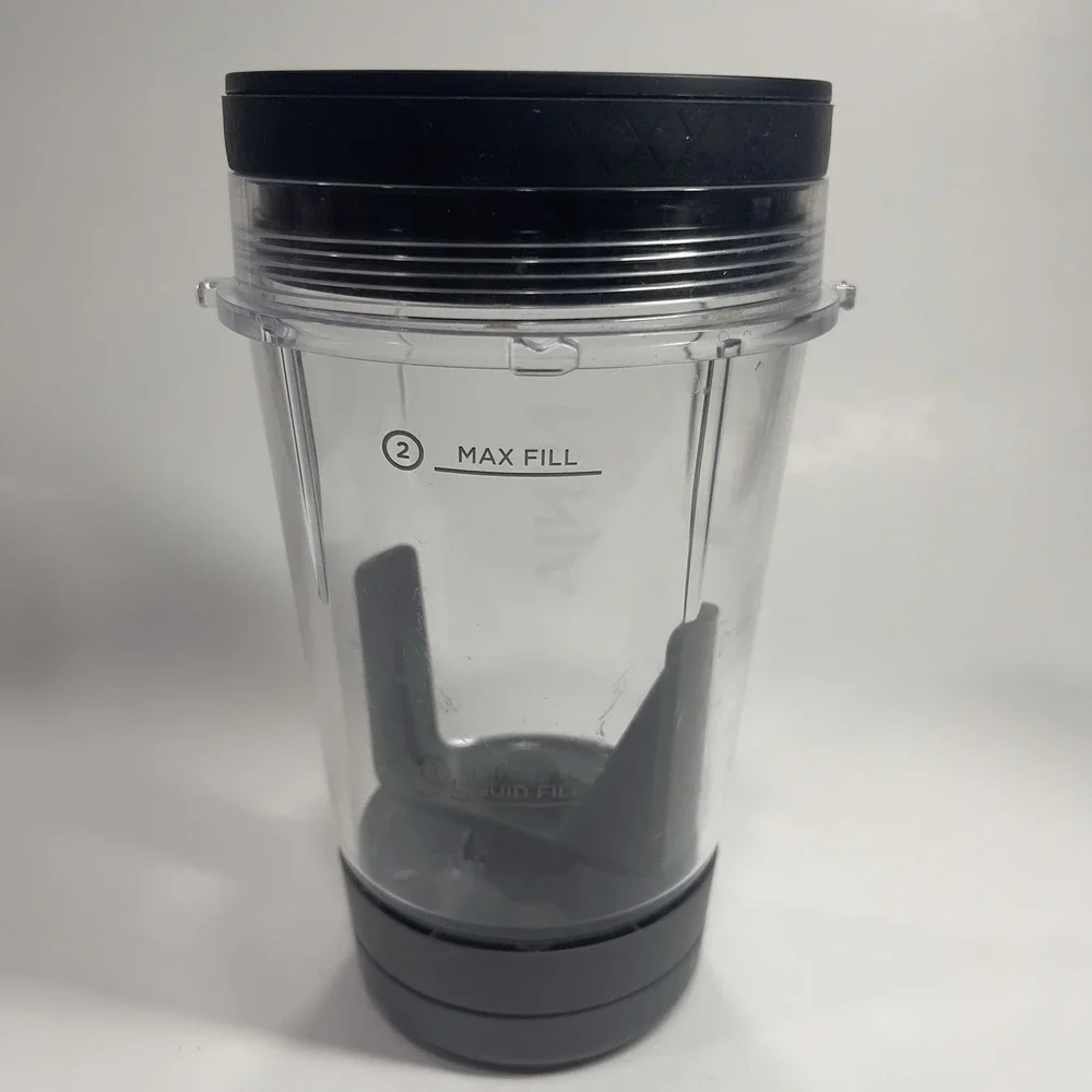 Genuine Ninja Nutri Bowl 14oz  Power Blade Smoothie Cup Bowl‎ Maker Drink w/Lid